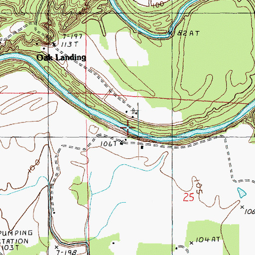 Topographic Map of Loverett Ferry (historical), LA