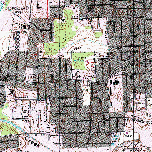 Topographic Map of Our Lady Help of Christians School, LA