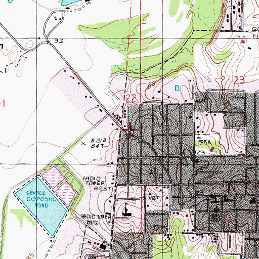 Topographic Map of Pleasant Drive Pentecostal Church, LA