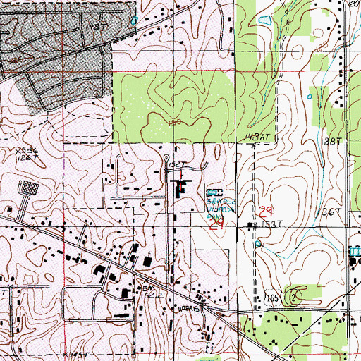Topographic Map of Prairie View Academy School, LA