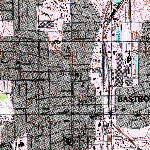 Topographic Map of Saint Joseph Catholic School (historical), LA