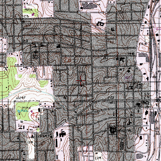 Topographic Map of Second Missionary Baptist Church, LA