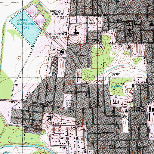 Topographic Map of Williams Drive Church of Christ, LA