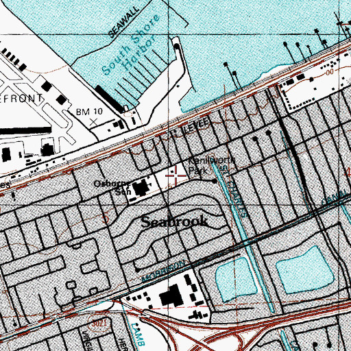 Topographic Map of Kenilworth Park, LA