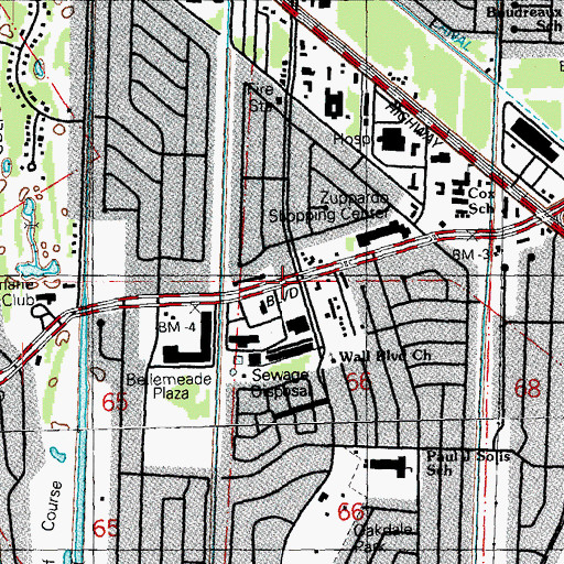 Topographic Map of Believer's Life Christian Academy School (historical), LA