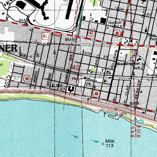 Topographic Map of Morgan Park, LA