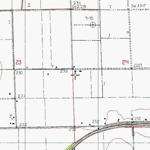 Topographic Map of Shady Bend School, AR