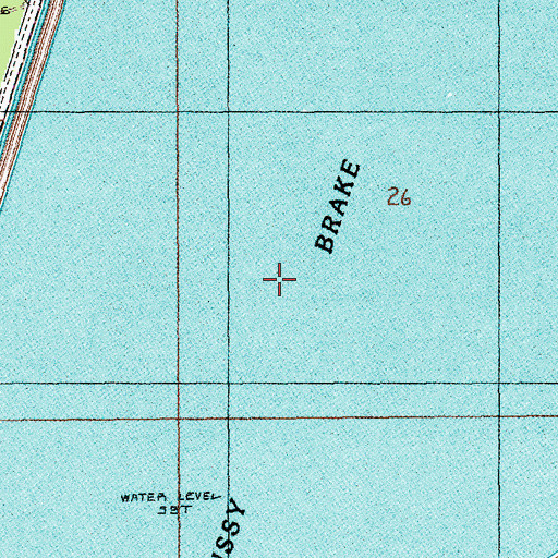 Topographic Map of Bussy Brake, LA