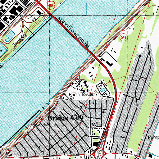 Topographic Map of Good Shepherd Convent, LA
