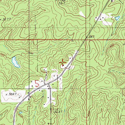 Topographic Map of Antioch School, LA