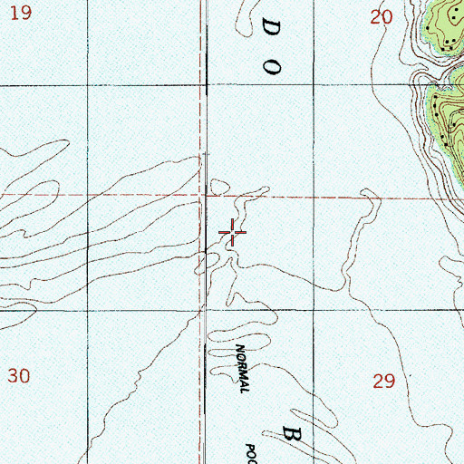 Topographic Map of Arnold Creek, LA