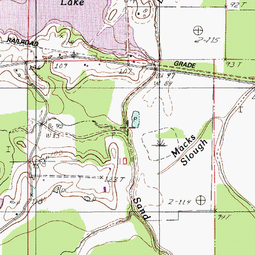 Topographic Map of Bayou Provencal, LA