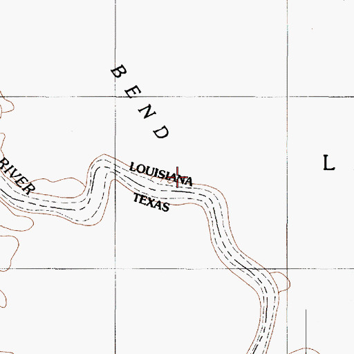 Topographic Map of Bear Creek, LA