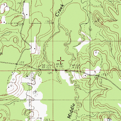 Topographic Map of Bellwood Branch, LA