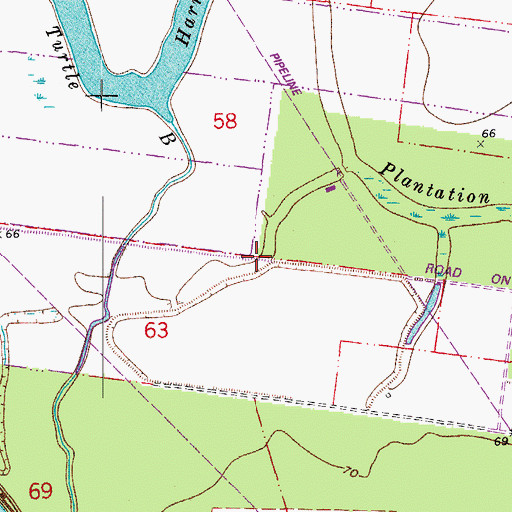 Topographic Map of Bench Slough, LA