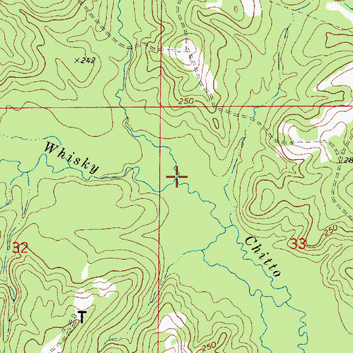 Topographic Map of Big Branch, LA