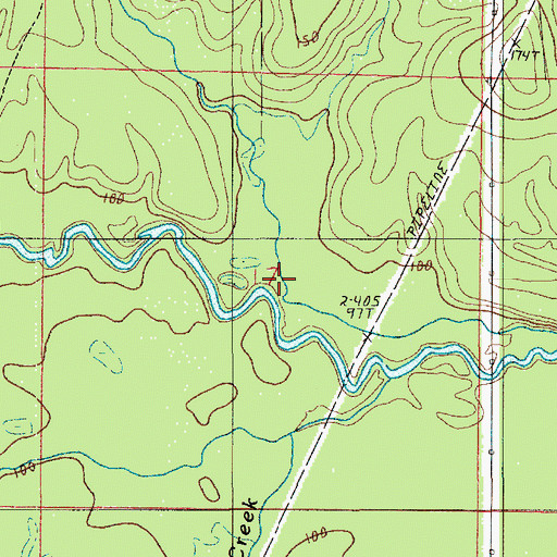 Topographic Map of Big Branch, LA