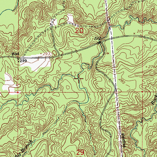 Topographic Map of Big Branch, LA