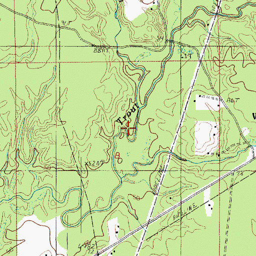 Topographic Map of Big Branch, LA
