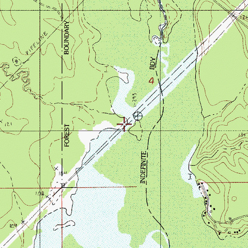 Topographic Map of Big Fordoche Creek, LA
