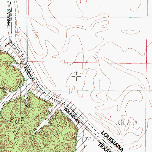 Topographic Map of Buzzard Lake, LA