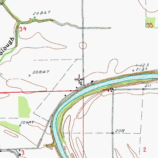 Topographic Map of Shady Grove Church, AR
