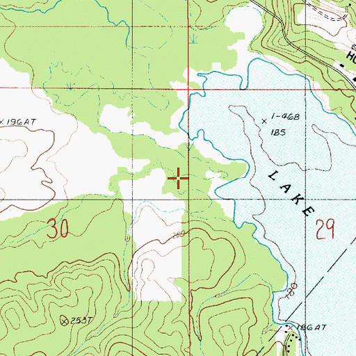 Topographic Map of Caney Creek, LA