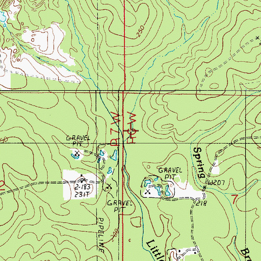Topographic Map of Cowpen Branch, LA