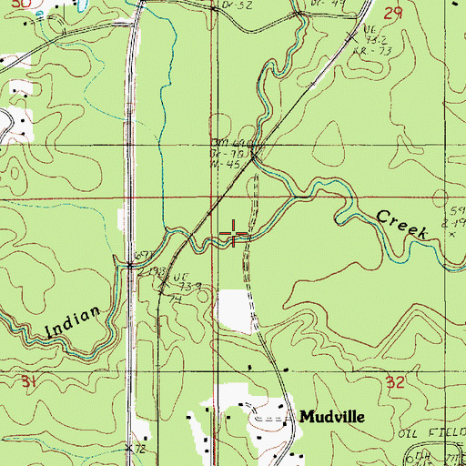 Topographic Map of Cross Bayou, LA