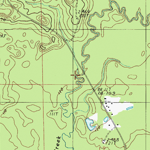 Topographic Map of Cypress Creek, LA