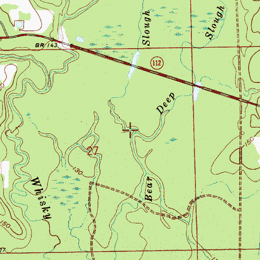 Topographic Map of Deep Slough, LA