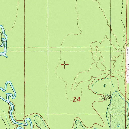 Topographic Map of Demery Creek, LA
