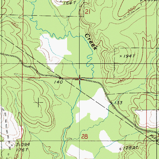 Topographic Map of Dowdy Branch, LA
