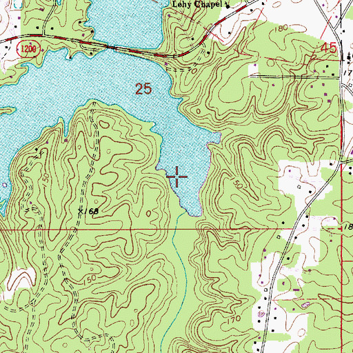Topographic Map of Dyer Creek, LA