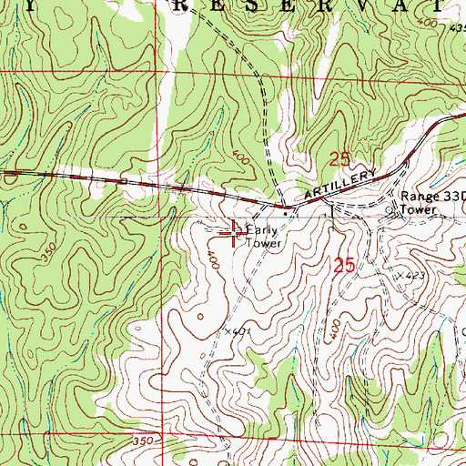 Topographic Map of Early Tower, LA