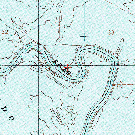 Topographic Map of Edison Camp Bend (historical), LA