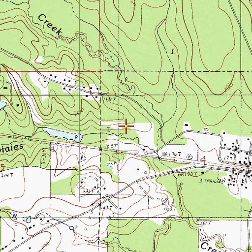 Topographic Map of Garfish Creek, LA