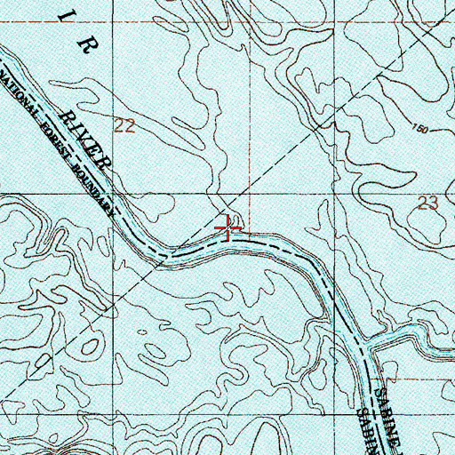 Topographic Map of Gum Slough, LA