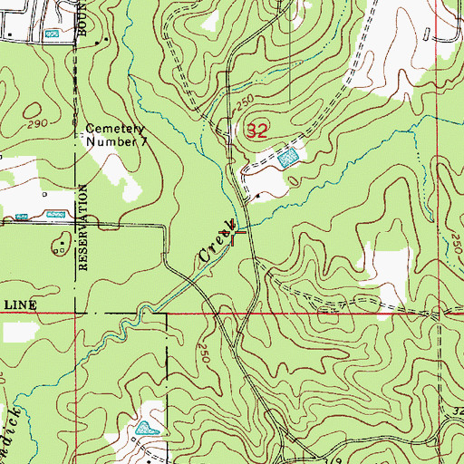Topographic Map of Hogpen Branch, LA