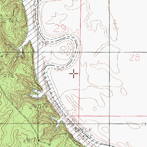 Topographic Map of Holmes River Lake, LA