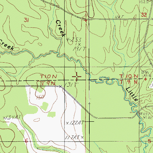 Topographic Map of Killan Creek, LA