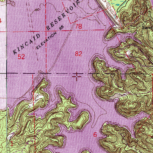 Topographic Map of Lamotte Creek, LA