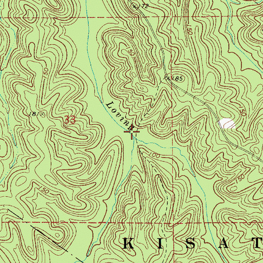 Topographic Map of Little Creek, LA