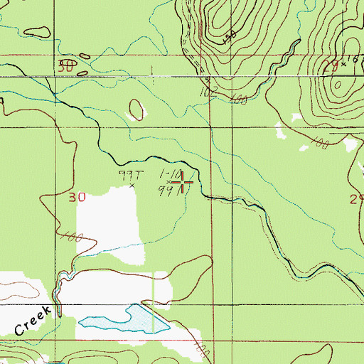 Topographic Map of Little Creek, LA
