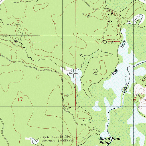 Topographic Map of Little Fordoche Creek, LA