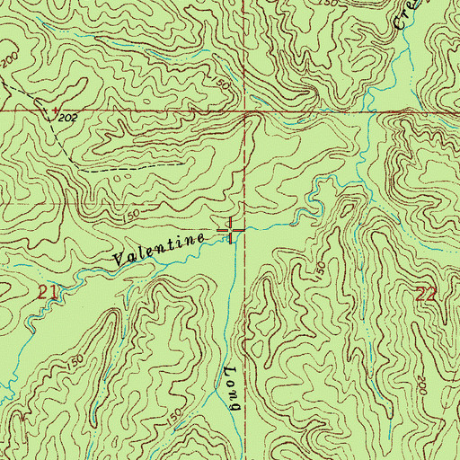 Topographic Map of Long Branch, LA
