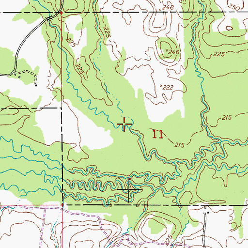 Topographic Map of Marl Branch, LA