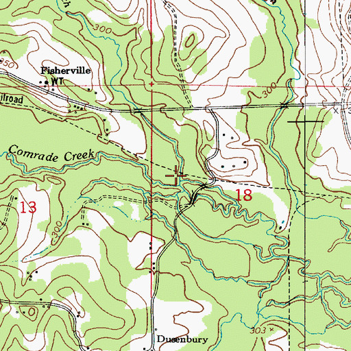 Topographic Map of Mayhaw Branch, LA
