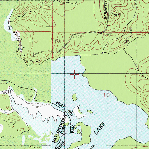 Topographic Map of Mill Creek, LA
