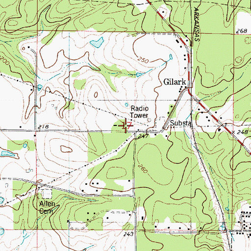 Topographic Map of Mount Pilgrim Church, LA